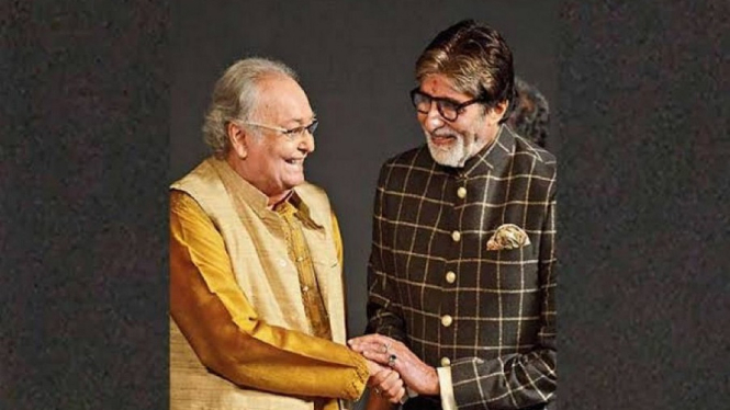 Amitabh Bachchan Berduka Atas Meninghalnya Legenda Soumitra Chatterjee (Foto Twitter)
