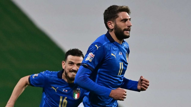 Italia vs Polandia Gol pinalti Jorginho