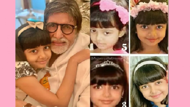 Sang Cucu Berulang Tahun, Ini Ucapan Menggemaskan dari Amitabh Bachchan (Foto Kolase Instagram)