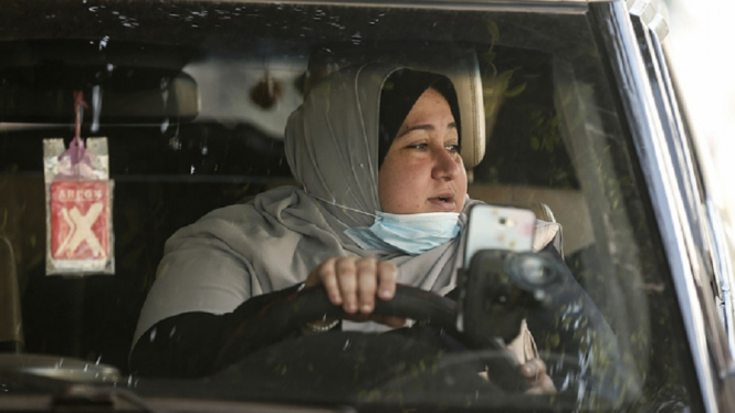 sopir taksi jalur gaza afp via arabnews