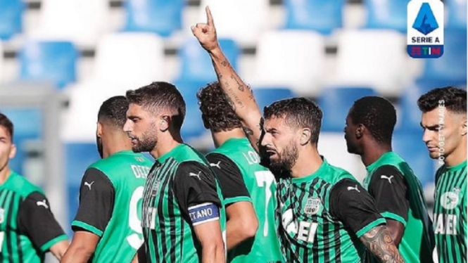 Mengejutkan, Sassuolo Puncaki Klasemen Liga Serie A Italia Usai Kalahkan Vierona 2-0 (Foto Instagram)