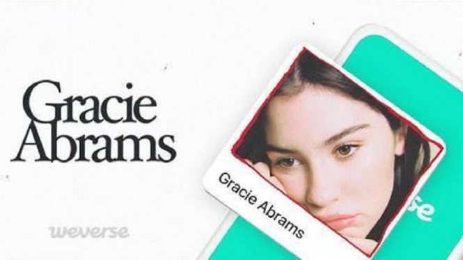 Semakin Besar, Penyanyi Amerika Gracie Abrams Bergabung Platform Weverse
