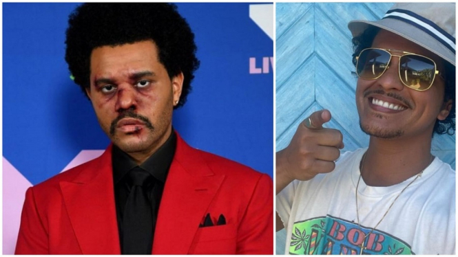 The Weeknd Ribut Soal Grammy, Bruno Mars Beri Tanggapan Santai (Foto: Instagram)