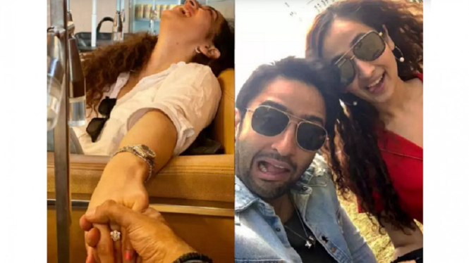 Saat Mantan Ayu Ting Ting, Shaheer Sheikh Pamer Foto Bertunangan (Foto Kolase Instagram)