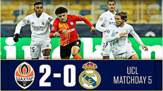 Shaktar Donestk vs Real Madrid 2-0