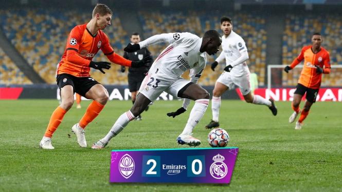 Real Madrid Terancam Gagal Lolos Fase Grup Usai Kalah 2-0 dari Shakhtar Donetsk (Foto Twitter)