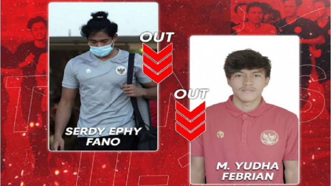 Serdy Ephy Fano dan Muhammad Yudha Febrian dicoret dari Timnas U-19