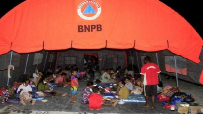Erupsi Gunung Ili Lewotolok, Total Sudah 7.991 Orang Dievakuasi ke Radius Aman (Foto Dok. BNPB)