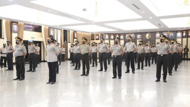 Inilah 46 Perwira yang Dinaikan Pangkatnya oleh Kapolri Jenderal Pol Idham Azis (Foto Dok. Humas Polri)