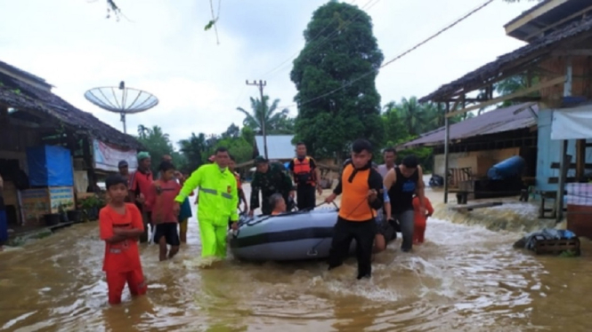 Banjir Aceh Semakin Parah, 3 Jembatan Rusak Tumbang Diterjang Air Bandang (Foto Dok. BPBD)