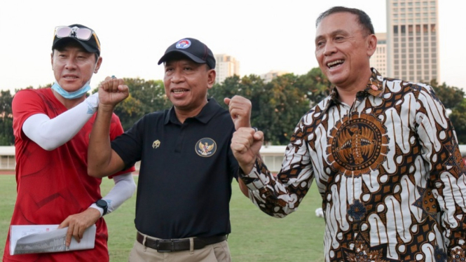 Ketum PSSI dan Menpora Berikan Motivasi dan Arahan ke Timnas U-19