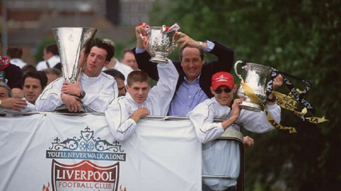 robbie fowler steven gerrard dan Gerard houllier, sami hyypia