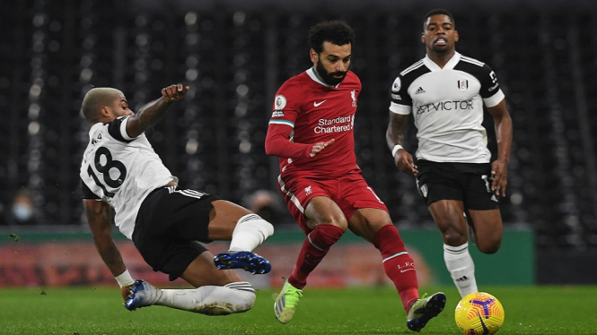 Tegang, Penalti Salah Selamatkan Liverpool dari Kekalahan Saat Dijamu Fulham (Foto Twitter)