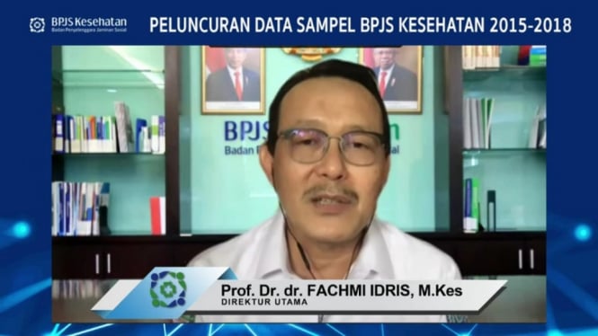 Mudahkan Akses Data untuk Publik, BPJS Kesehatan Luncurkan Data Sampel 2015-2018 (Foto Tangkap Layar Virtual)