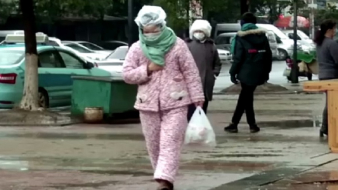 Street is seen in Wuhan