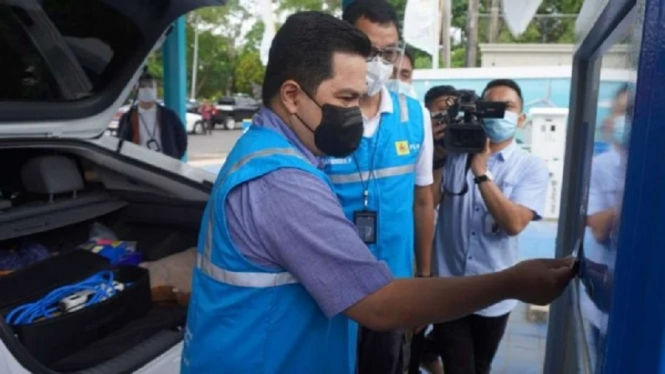 Menteri BUMN Erick Thohir: Mobil Listrik adalah Salah Satu Ikhtiar Kita Dalam Mencintai Bumi (Foto Humas BUMN via VIVA)