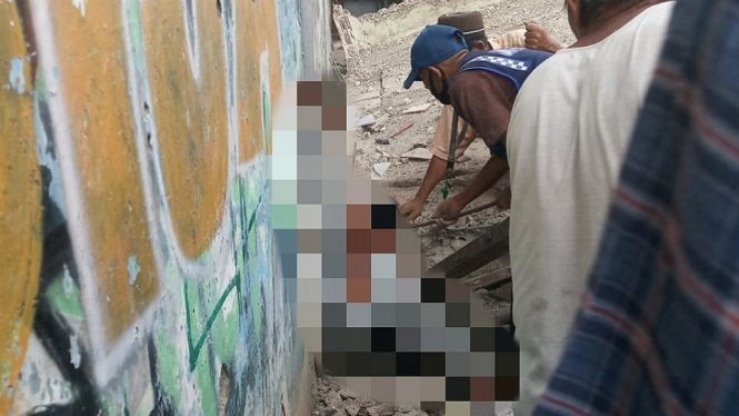 Innalillahi, Tragis Menimpa Marbot Masjid yang Tewas Tertimpa Tembok Roboh (Foto Twitter)