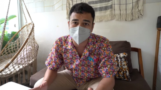 Raffi Ahmad Usai Menerima Vaksin Pertama di Istana Merdeka (YouTube/Rans Entertainment)