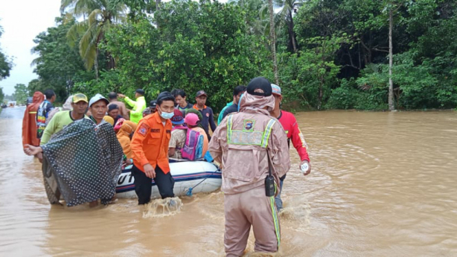Banjir Kalimantan Selatan, Perkampungan Gampa Masih Terisolasi