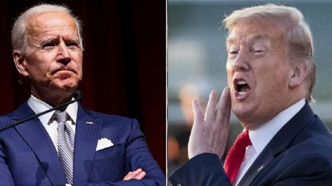 Donald Trump Dikabarkan Bakal Cabut dari Washington di Hari Pelantikan Biden (Foto Kolase)