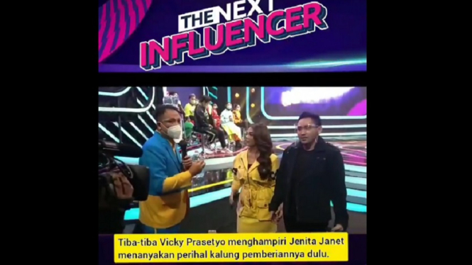 Memanas, Suami Jenita Janet Terbakar Cemburu saat Vicky Menanyakan Kalung (Foto Tangkap Layar Video Instagram)