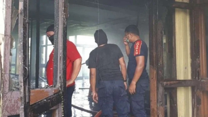 Terungkap Pembakar Gedung Asrama Putra USU Diduga 2 Gelandangan (Foto VIVA)