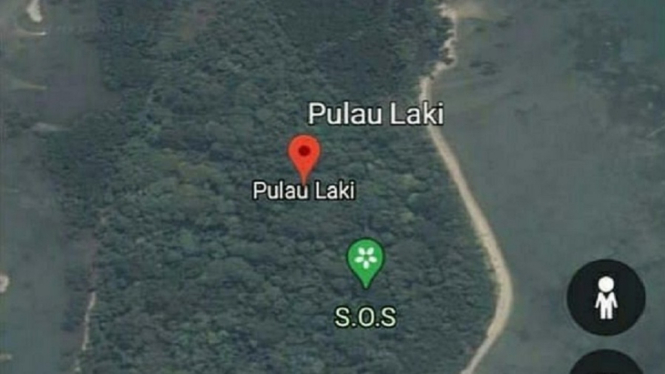 Terungkap, Tulisan SOS di Pulau Laki Ternyata Memang Upaya Googel Map Memberi SInyal (Foto Instagram)