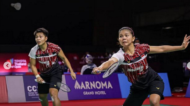 Greysia Polii-Apriyani Rahayu menang di babak pertama Toyota Thailand Open 2021