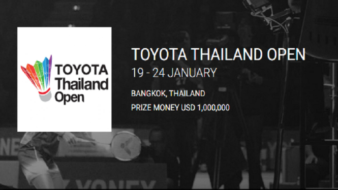 Jadwal Lengkap Turnamen Thailand Open, 20 Januari 2021