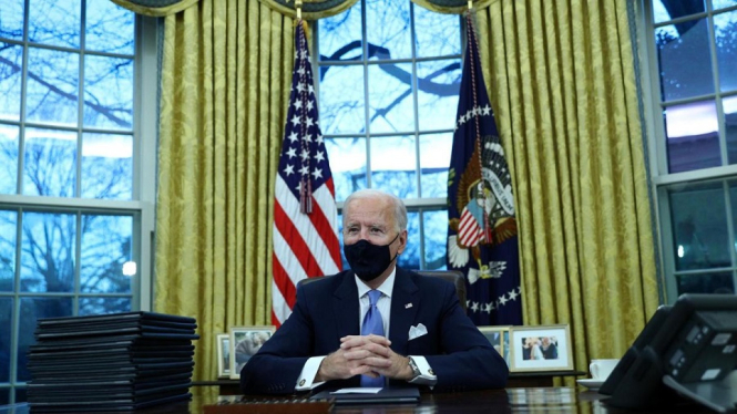 Joe Biden Wajibkan Penggunaan Masker Bagi Pegawai di Lingkungan Pemerintahan