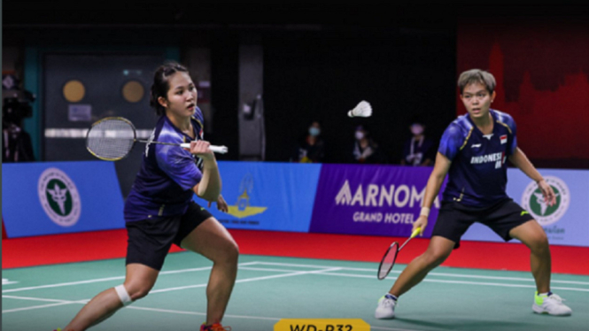 Siti Fadia Silva Ramadhanti-Ribka Sugiarto kandas di babak pertama Toyota Thailand Open
