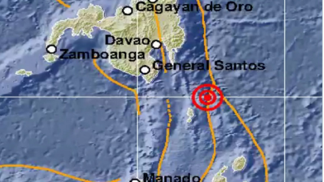 Gempa Bumi Magnitudo 7,1 Terasa di Miangas Membuat Warga Berhamburan(Foto Twitter)
