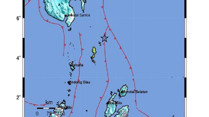 peta gempa