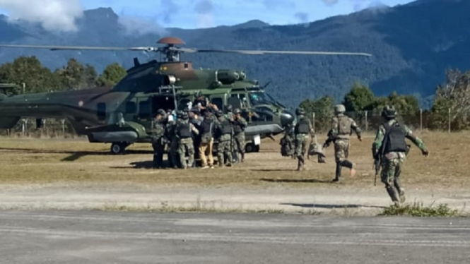 Dua Prajurit TNI Gugur saat Baku Tembak dengan KKB yang Berjarak 200 Meter (Foto Dok. Komando Gabungan Wilayah Pertahanan III)