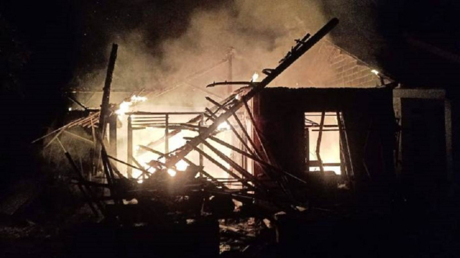 Dua Rumah di Tangerang Ludes Terbakar yang Diduga karena Korsleting Listrik (Foto RRI)