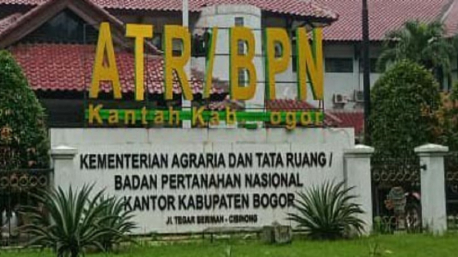 Kantor BPN Kabupaten Bogor. (Foto Istimewa).