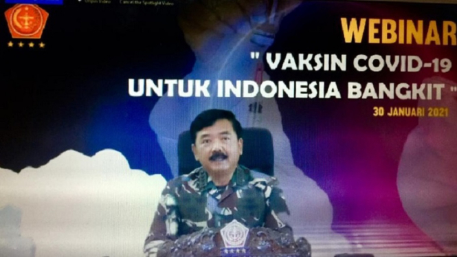 Panglima TNI Vaksin Covid-19 Beri Harapan Baru untuk Indonesia Maju (Foto Tangkap Layar)
