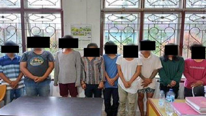 Pesta Narkoba di Halaman Sekolah, 9 Pemuda Ditangkap Polisi (Foto Istimewa)