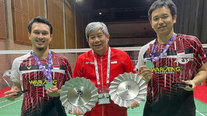 Indonesia Gagal Total, Ahsan/Hendra Bersyukur Bisa Runner-up di BWF World Tour Finals (Foto RRI)