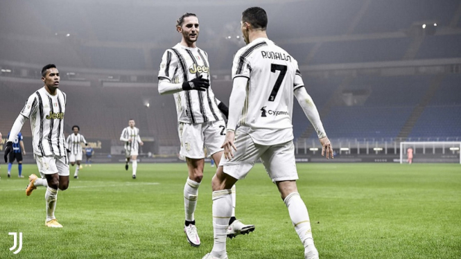 Inter Milan vs Juventus 1-2 Gol Cristiano Ronaldo selebrasi