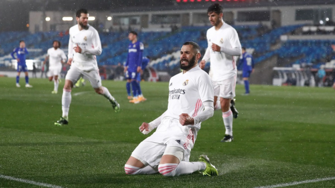Real Madrid vs Getafe 2-0 gol Karim Benzema
