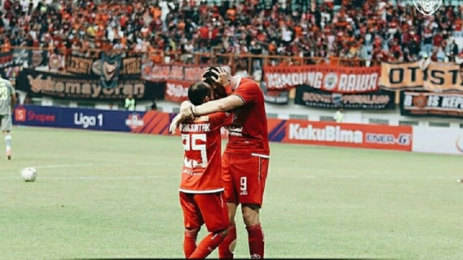 (Kompetsi Liga 1 Persija vs Borneo FC/ Foto: Instagram@infokomjakmania)