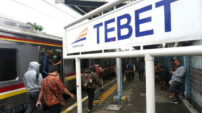 Genangan Banjir di Stasiun Tebet Surut, Perjalanan KA Berjalan Normal Kembali (Foto Dok. Istimewa)
