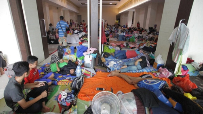 Waduh, Sejumlah Pengungsi Banjir Positif Covid-19, Tenda Isolasi Disiapkan (Foto RRI)