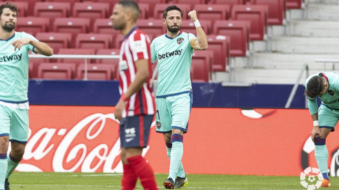 Atletico Madrid Tersungkur di Kandang Sendiri Usai kalah 0-2 dari Levante (Foto Twitter)