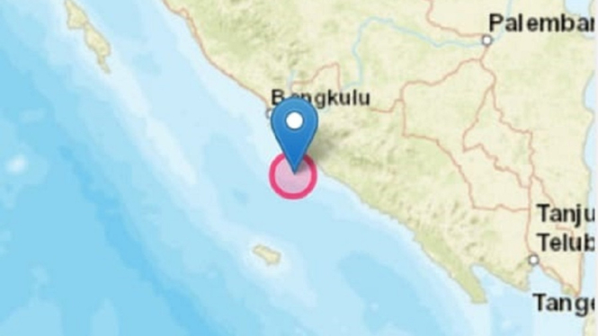 Terungkap, Ternyata Bengkulu Diguncang Gempa 95 Kali Sejak Awal Tahun 2021 (Foto Twitter)