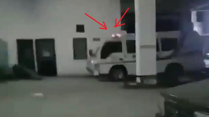 Video Viral Mobil Ambulans Tiba-tiba Bunyi Sendiri Secara Misterius di Area Parkir (Foto Tangkap Layar Video Instagram)