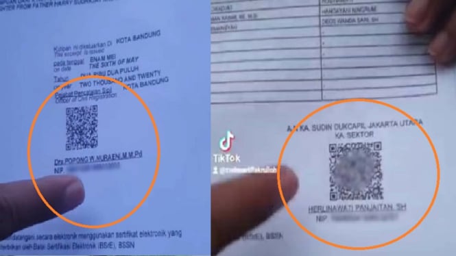 Wajah Baru KK dan Akta Kelahiran Pakia QR Diperkenalkan Dukcapil Kemendagri (Foto Kolase)