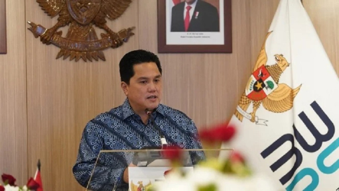 Menteri BUMN Erick Thohir Minta Bank Syariah Indonesia Dukung Industri Halal Nasional (Foto Dok. Kementerian BUMN via VIVA)