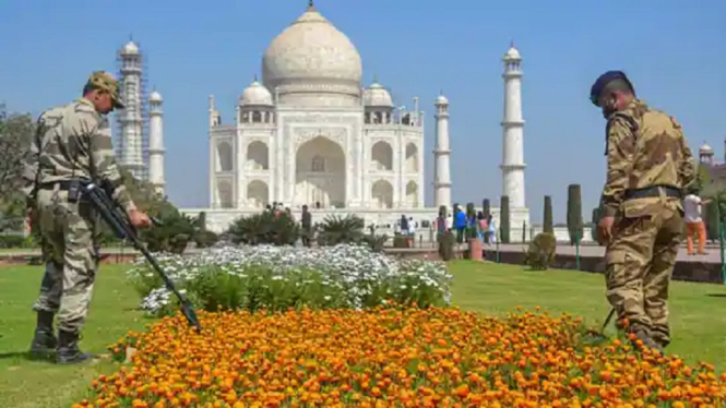 Teror Bom Terjadi di Taj Mahal, India, 1.000 Turis Diminta Tinggalkan Lokasi (Foto PTI)